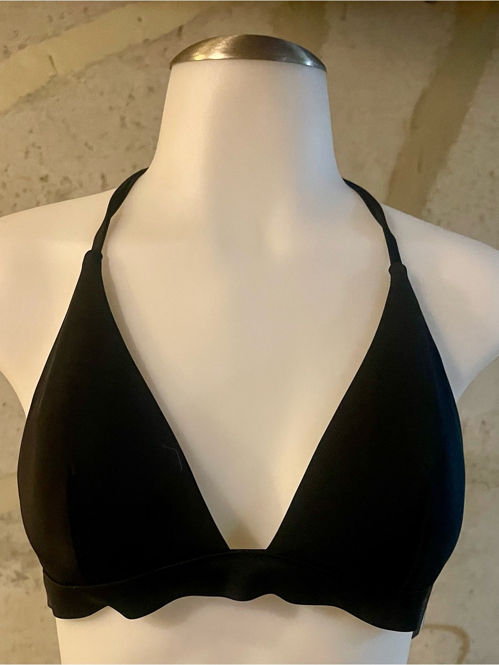 Victoria's Secret Black Triangle Bikini Top